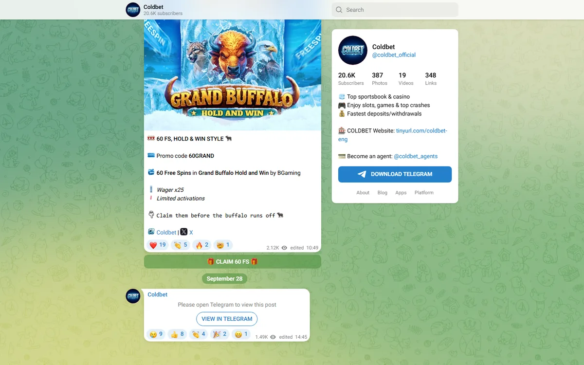 Где найти актуальное зеркало Cold Bet